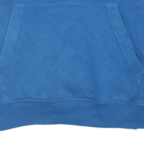 Nike Men's Blue Pullover Hoodie Small Fleece Embroidered Logo Sportswear