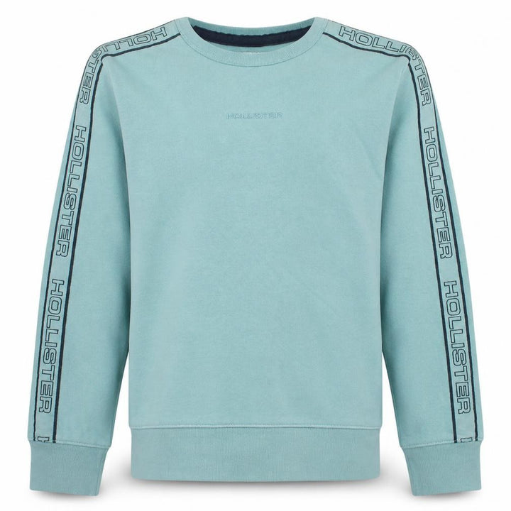 Hollister Men's Blue XS Logo Pullover Crew Neck Sweatshirt