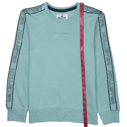 Hollister Men's Blue XS Logo Pullover Crew Neck Sweatshirt