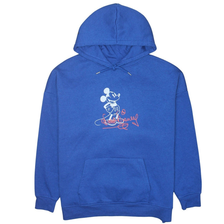 Primark Disney Blue Mickey Mouse Unisex Hoodie Size S Pullover Fleece