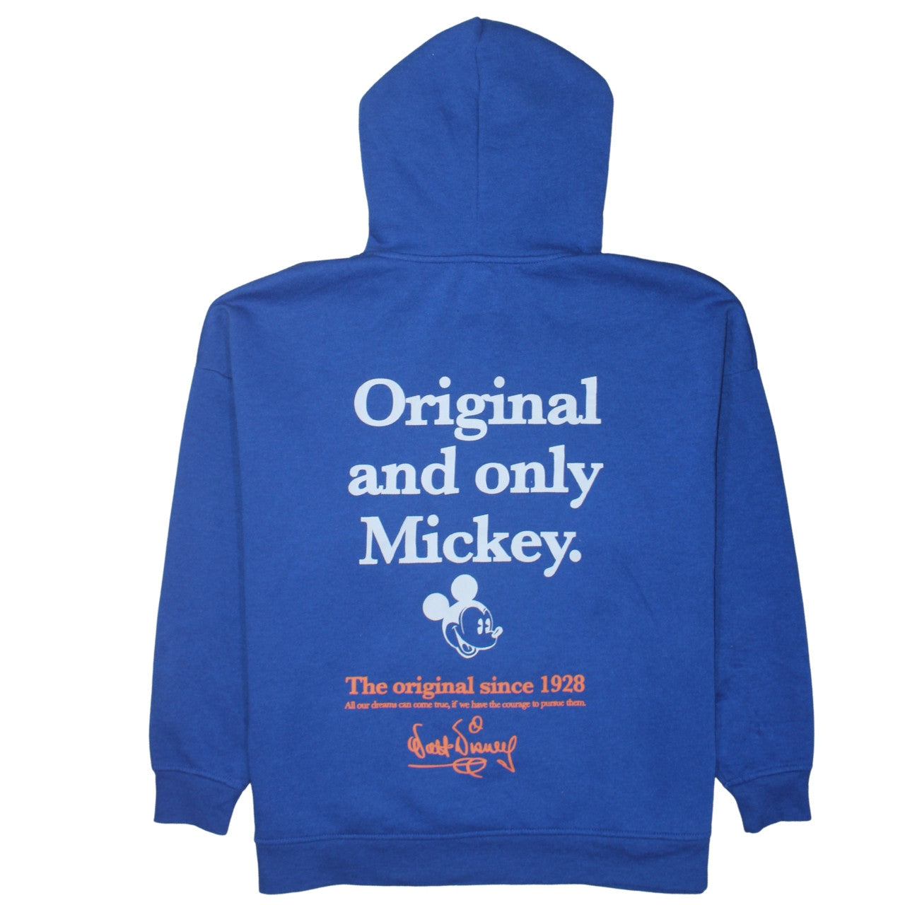 Primark Disney Blue Mickey Mouse Unisex Hoodie Size S Pullover Fleece