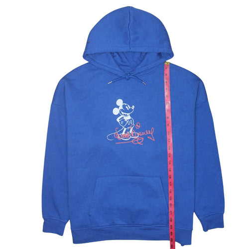 Primark Disney Blue Mickey Mouse Unisex Hoodie Size S Pullover Fleece