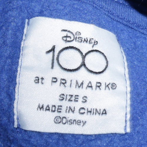 Primark Disney Blue Mickey Mouse Unisex Hoodie Size S Pullover Fleece