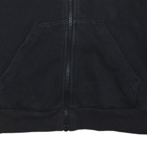 Adidas Women's Black Full Zip Hoodie Size S 8-10 Classic 3-Stripes