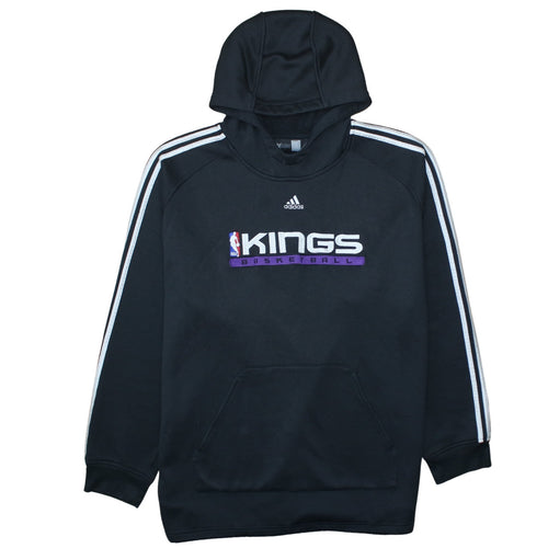 Adidas Mens Black Kings Basketball Pullover Hoodie Size L