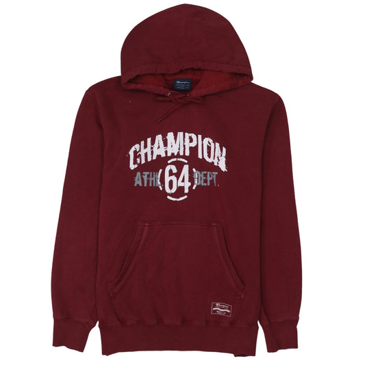 Champion Women’s Maroon Pullover Hoodie L Graphic Athletic Style