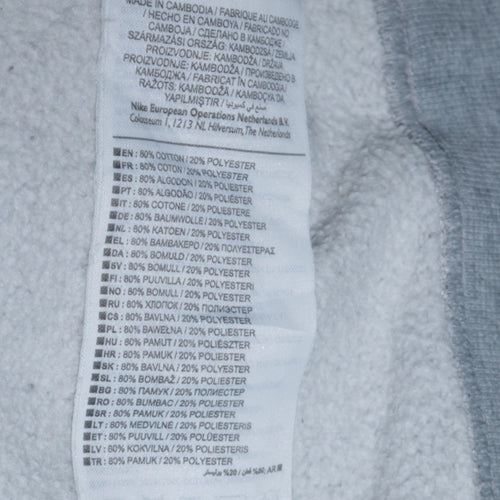 Nike Mens Grey 2XL Crew Neck Pullover Sweatshirt