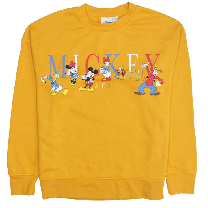 Disney Primark Women’s Yellow Mickey & Co Sweatshirt Size Small