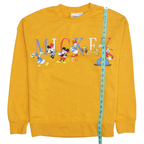 Disney Primark Women’s Yellow Mickey & Co Sweatshirt Size Small