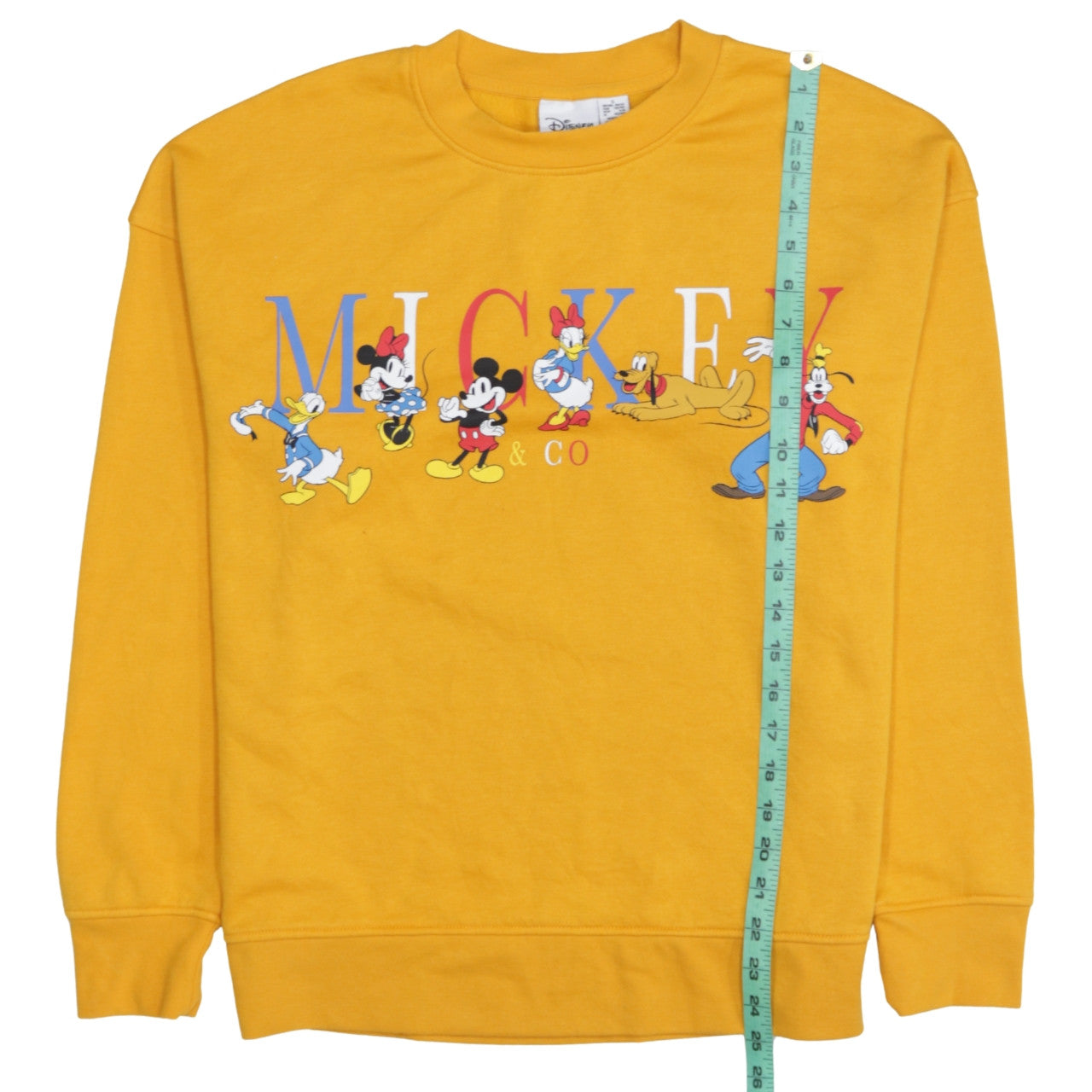 Disney Primark Women’s Yellow Mickey & Co Sweatshirt Size Small