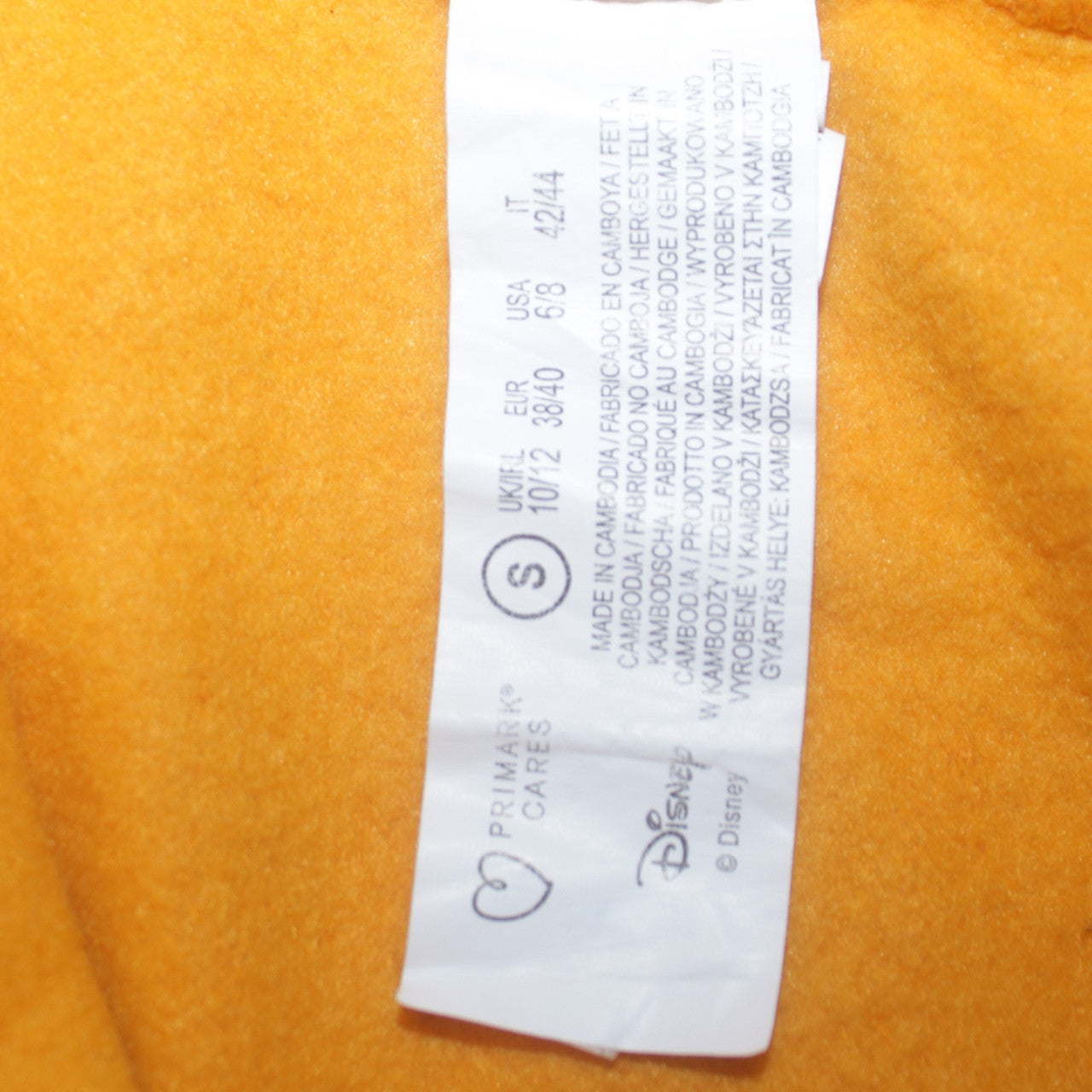 Disney Primark Women’s Yellow Mickey & Co Sweatshirt Size Small