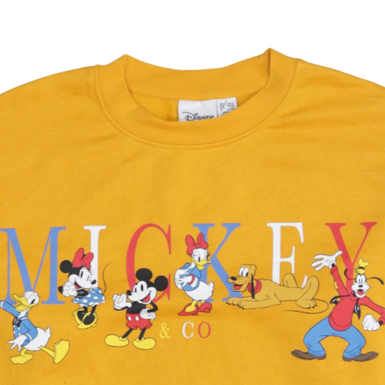 Disney Primark Women’s Yellow Mickey & Co Sweatshirt Size Small