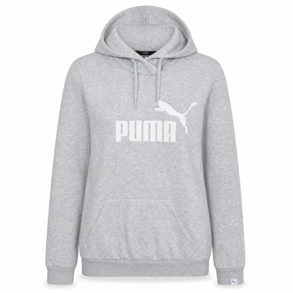 Puma Womens Grey Hoodie UK 12 Pullover Logo Hooded Sweatshirt