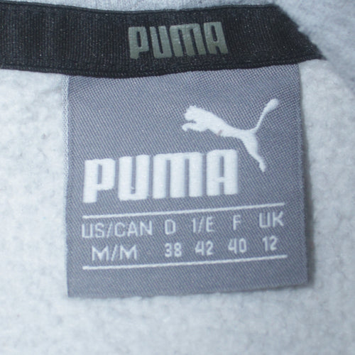 Puma Womens Grey Hoodie UK 12 Pullover Logo Hooded Sweatshirt