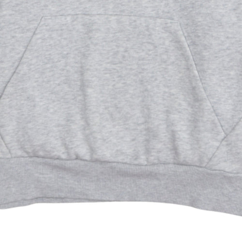 Puma Womens Grey Hoodie UK 12 Pullover Logo Hooded Sweatshirt