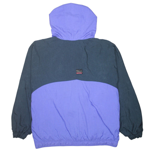 Vintage Nike Men's Purple Black Hooded Anorak Windbreaker Jacket XL