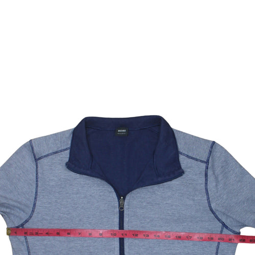 Hugo Boss Men's Blue Regular Fit Full Zip Sweatshirt Size L