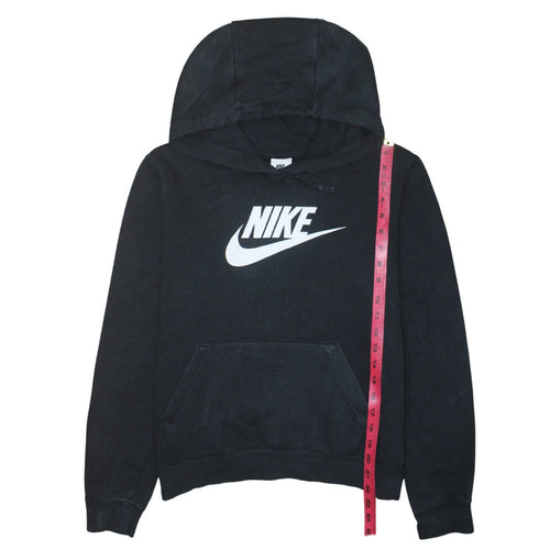 Nike Men's Black Pullover Hoodie Small Graphic Fleece Sweatshirt