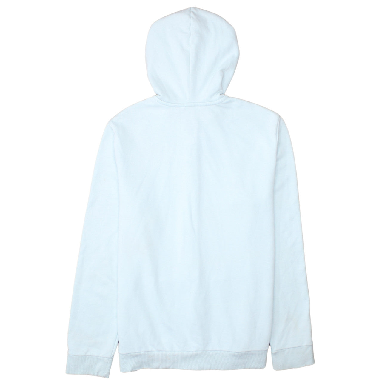 Adidas Women Light Blue Full Zip Hoodie Size L16-18 Cotton Blend
