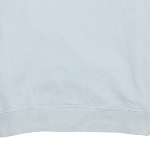 Polo Ralph Lauren Women White Logo Long Sleeve Crew Neck Sweatshirt M