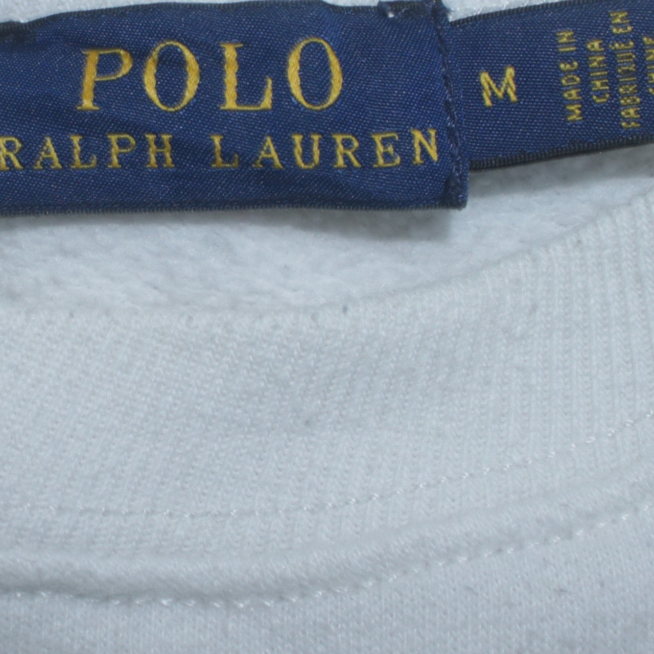 Polo Ralph Lauren Women White Logo Long Sleeve Crew Neck Sweatshirt M