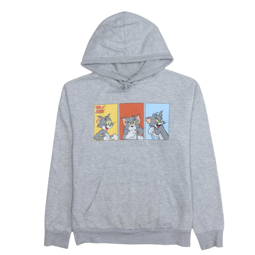 Primark Women Grey Tom & Jerry Hoodie XS Pullover Graphic Print