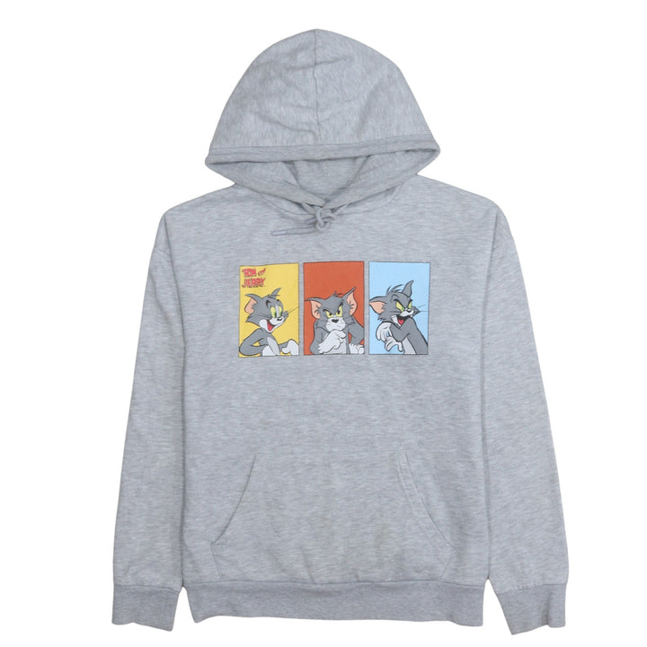 Primark Women Grey Tom & Jerry Hoodie XS Pullover Graphic Print