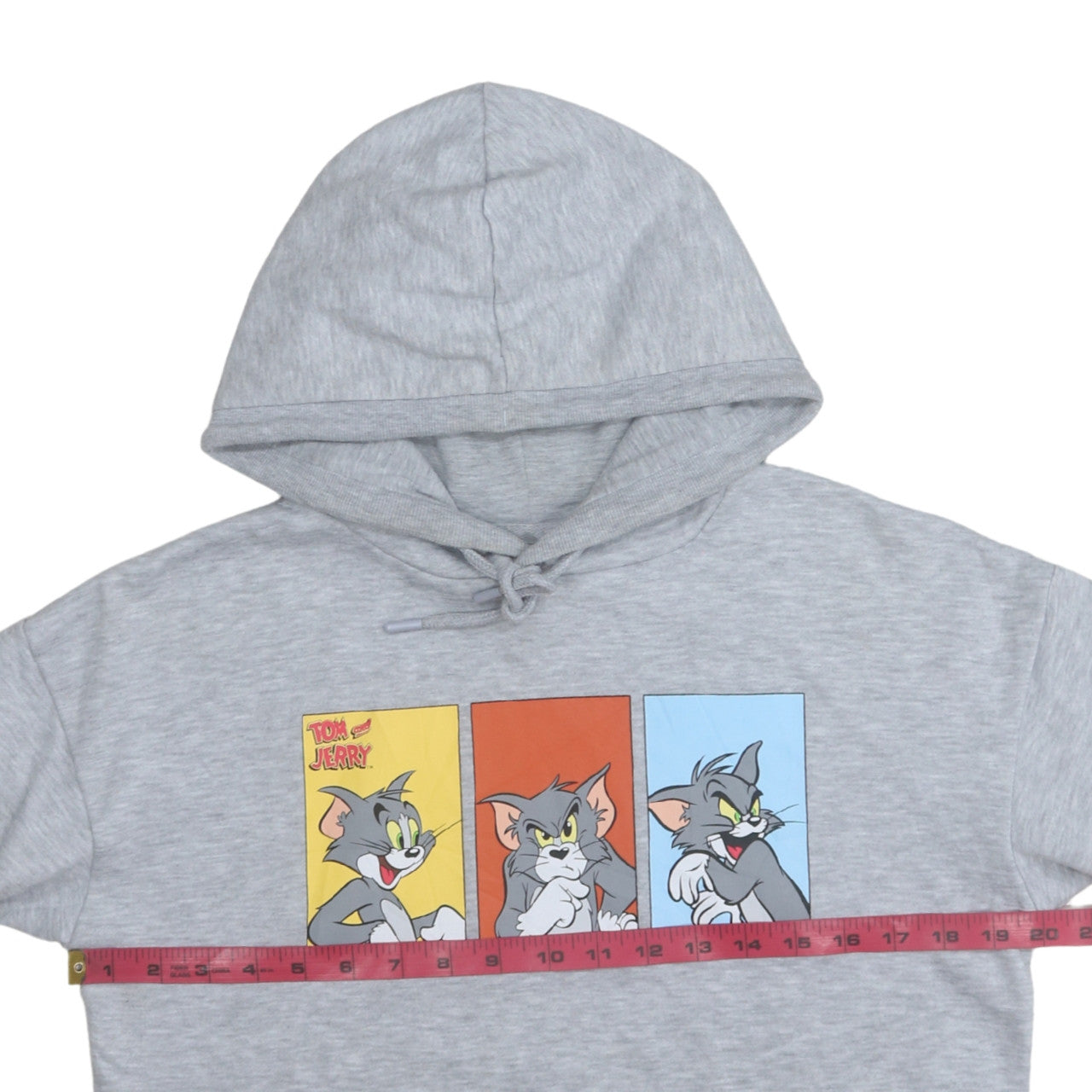 Primark Women Grey Tom & Jerry Hoodie XS Pullover Graphic Print