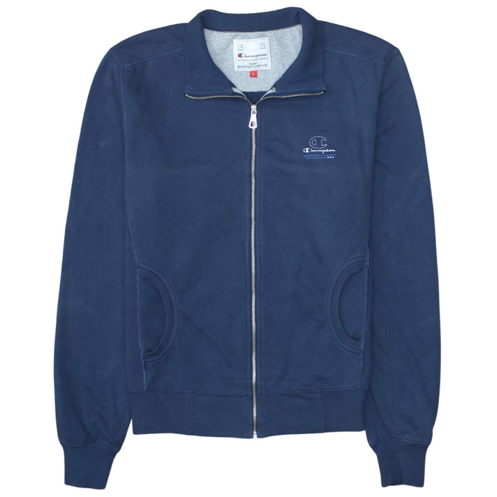 Champion Women's Navy Full Zip Sweatshirt L Heritage Classics