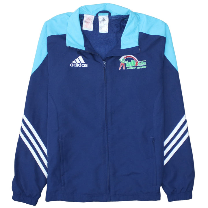 Adidas Teens Blue 164 Full Zip Sports Sweatshirt Jacket