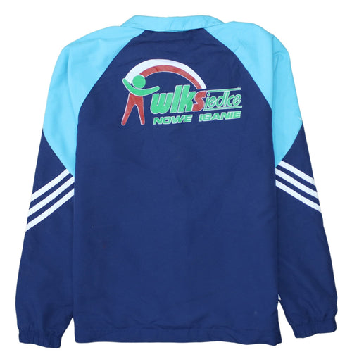 Adidas Teens Blue 164 Full Zip Sports Sweatshirt Jacket