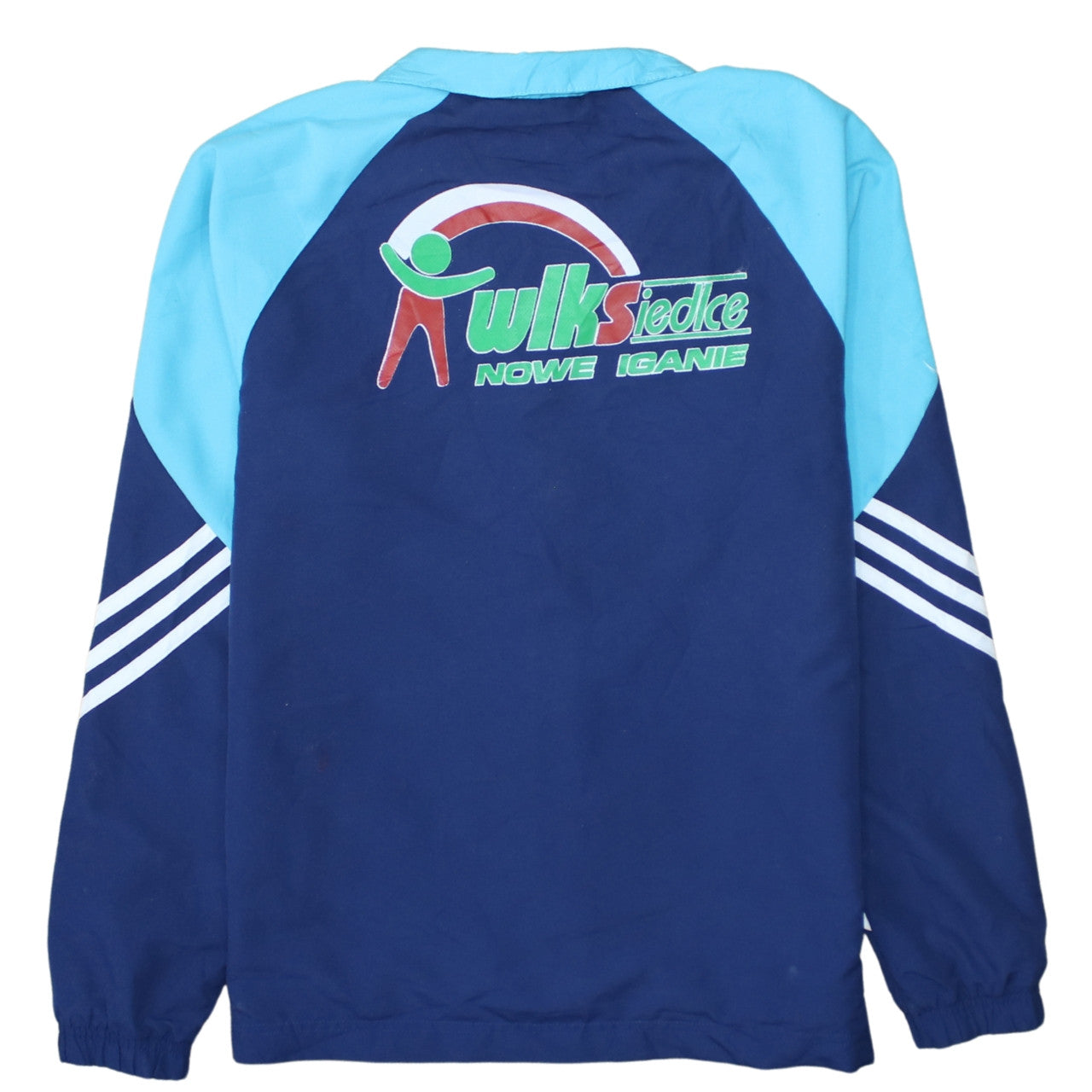 Adidas Teens Blue 164 Full Zip Sports Sweatshirt Jacket