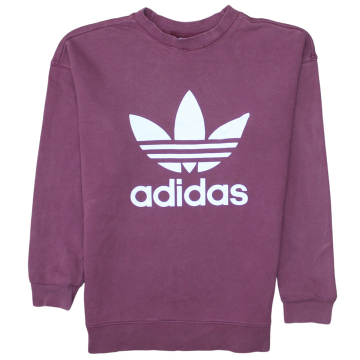 Adidas Women’s Purple Crew Neck Pullover Sweatshirt XS