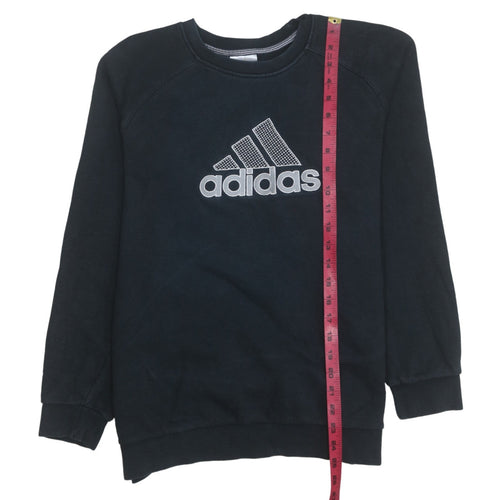 Adidas Boys Black XL Sweatshirt Long Sleeve Crew Neck Pullover