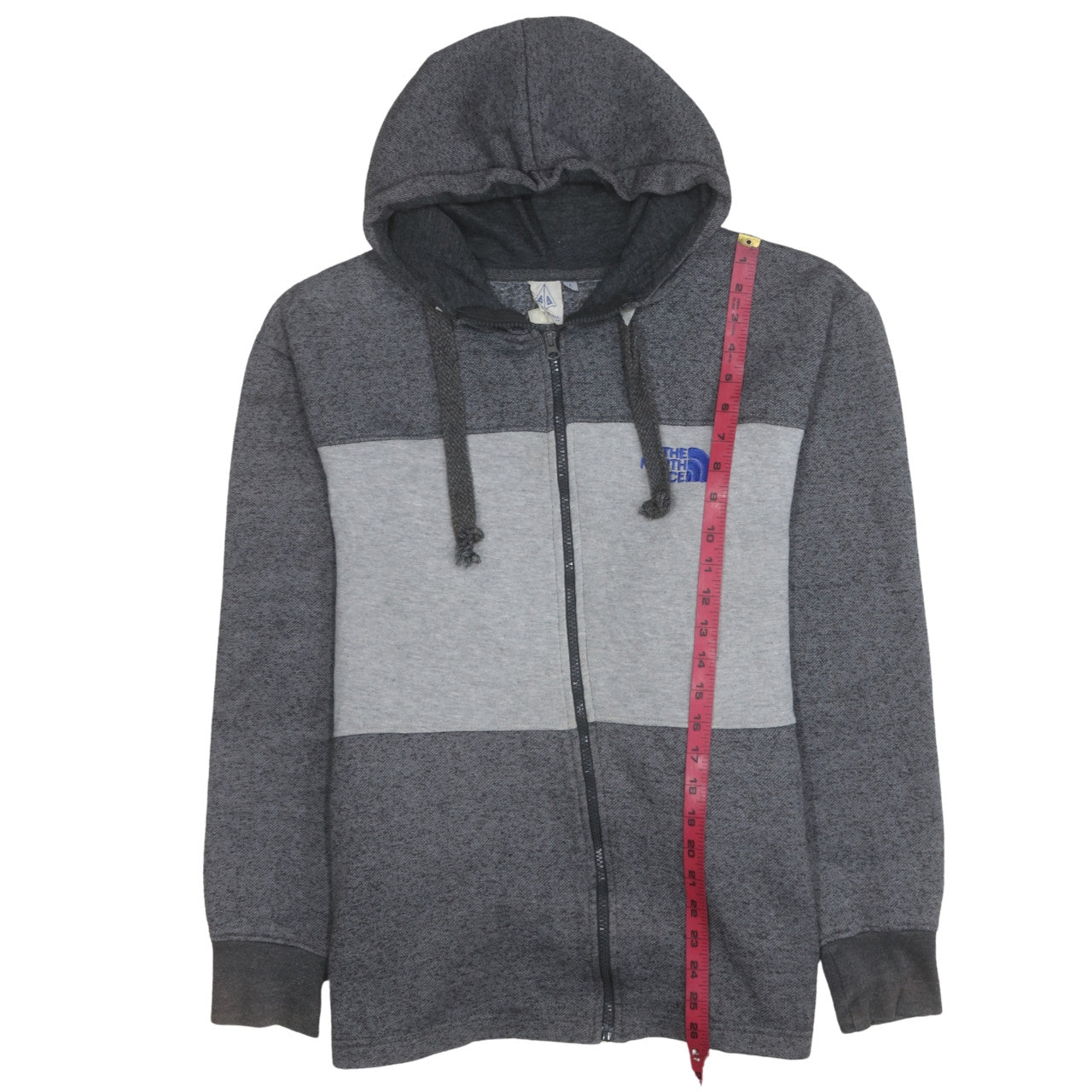 AIM Apparel Men's Grey Full Zip Hoodie Size L Regular Fit
