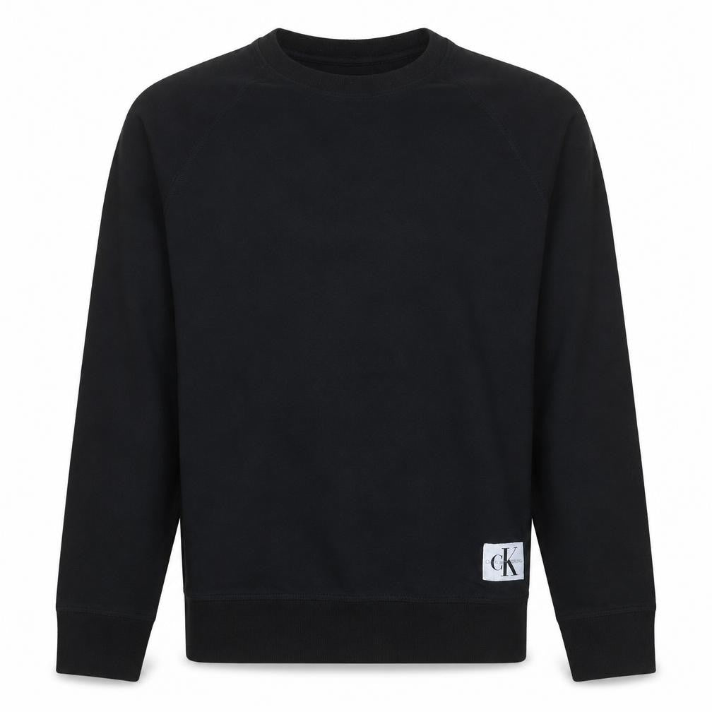 Calvin Klein Men’s Black Crew Neck Cotton Sweatshirt M