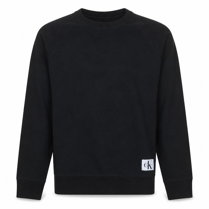 Calvin Klein Men’s Black Crew Neck Cotton Sweatshirt M