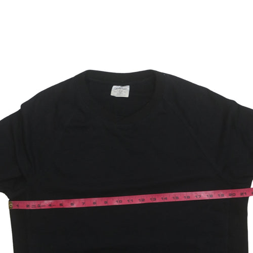 Calvin Klein Men’s Black Crew Neck Cotton Sweatshirt M