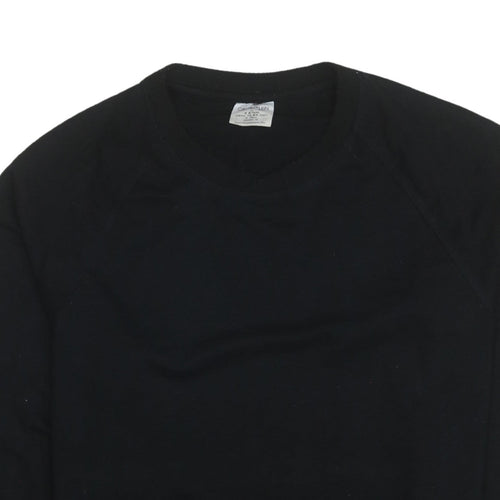 Calvin Klein Men’s Black Crew Neck Cotton Sweatshirt M