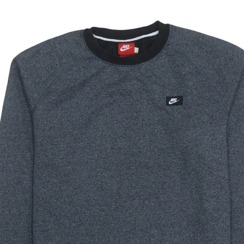 Nike Men's Grey Crew Neck Sweatshirt M Regular Fit Pullover
