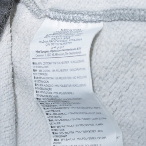 Nike Men’s Grey Pullover Sweatshirt M Regular Fit Sportswear