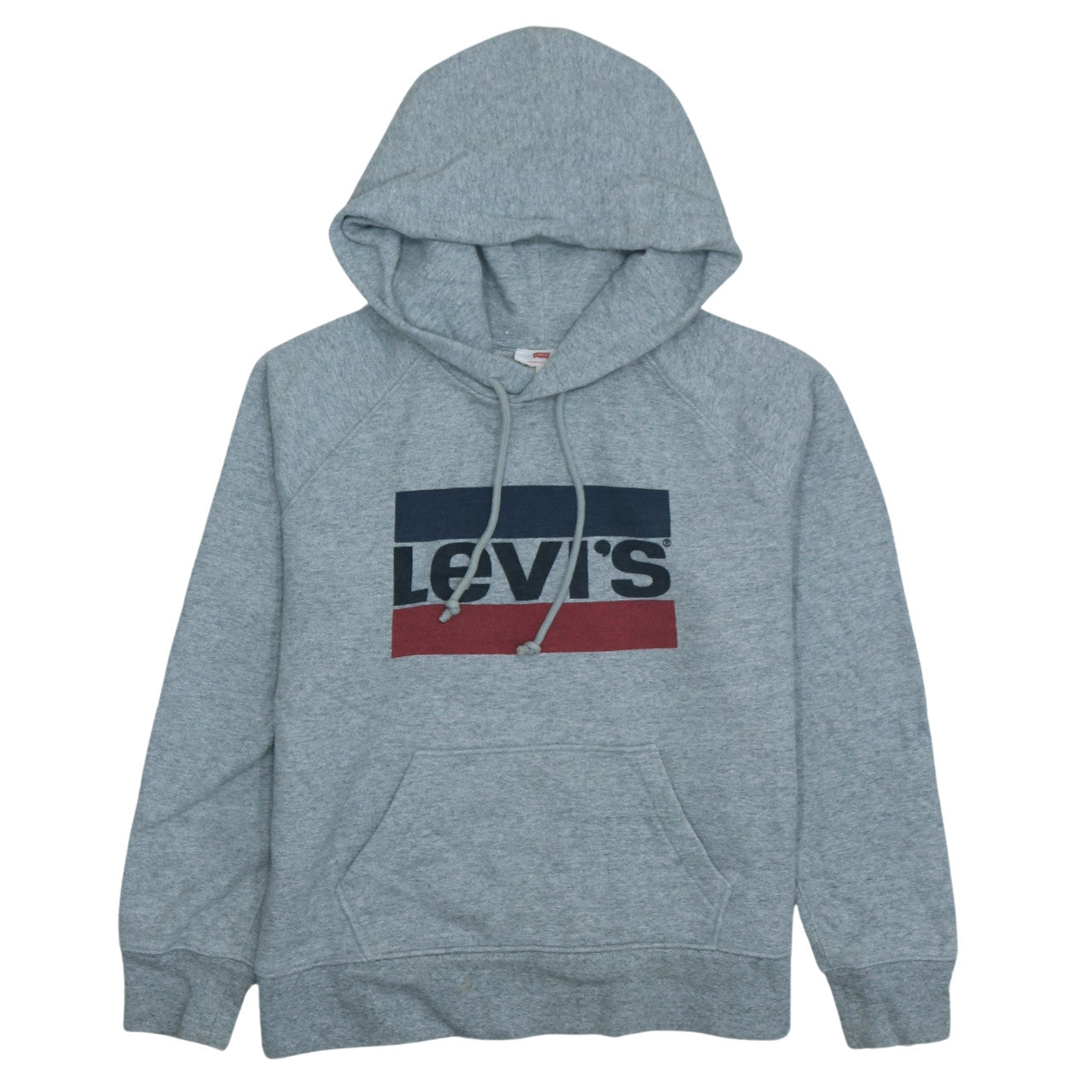 Levi's Men's Grey Pullover Hoodie Small Logo Fleece Sweatshirt