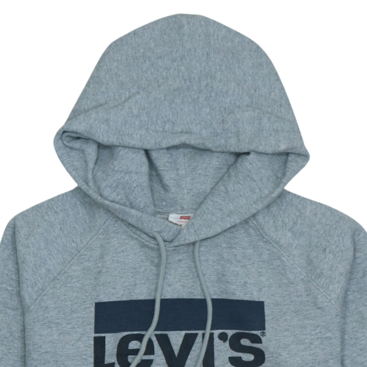Levi's Men's Grey Pullover Hoodie Small Logo Fleece Sweatshirt