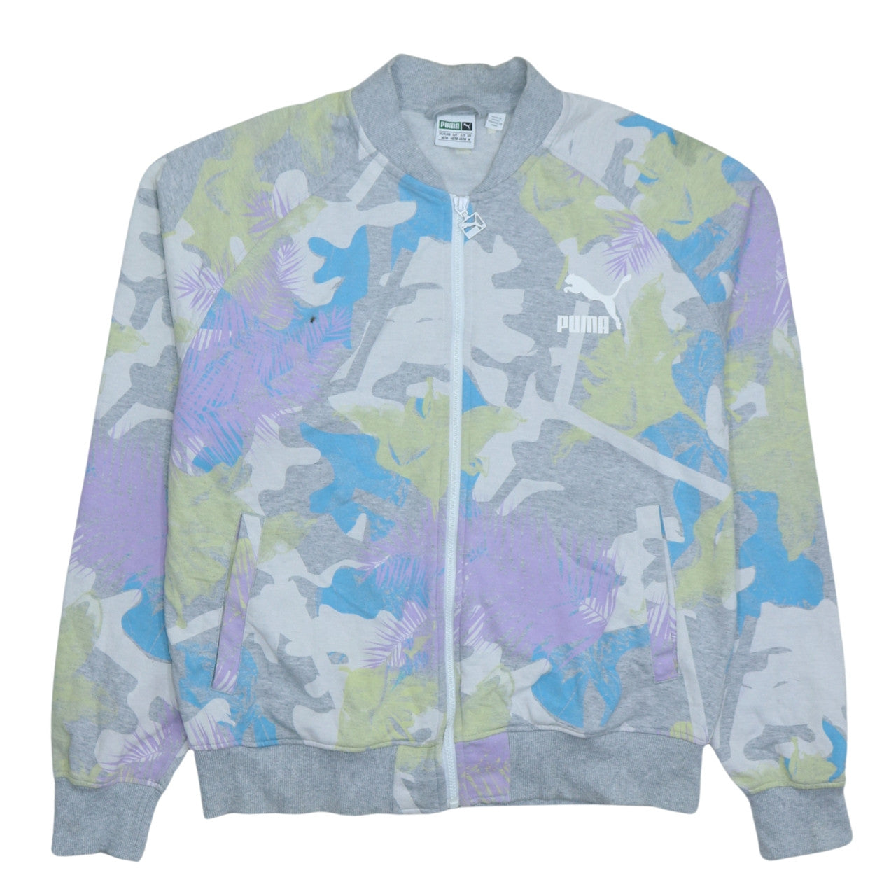 Puma Men's Multicoloured Full Zip Sweatshirt M Regular Fit
