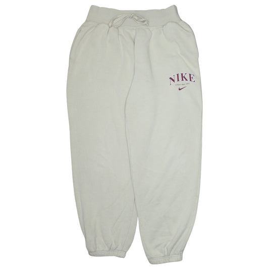 Nike Men's Beige S Sports Logo Fleece Sweatshirt