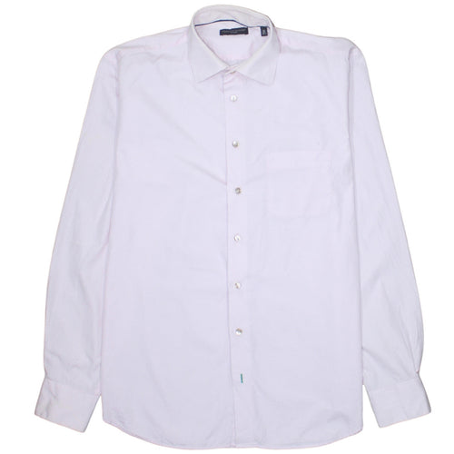 Tommy Hilfiger Men Pink Slim Fit Cotton Long Sleeve Button-Up Shirt 15.5