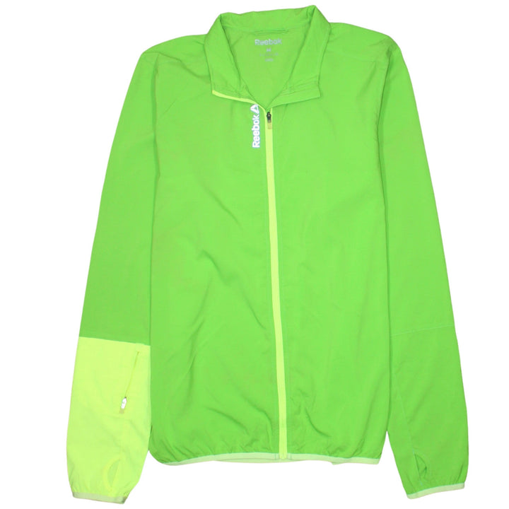 Reebok Men's Green Lightweight Windbreaker Jacket Size M