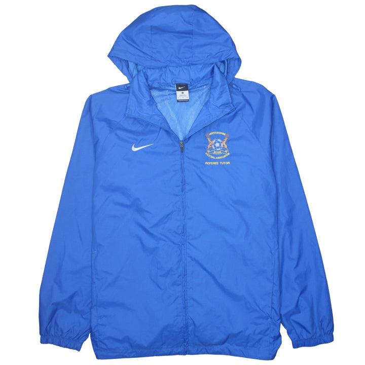 Nike Men's Blue XL Hooded Windbreaker Referee Tutor Jacket