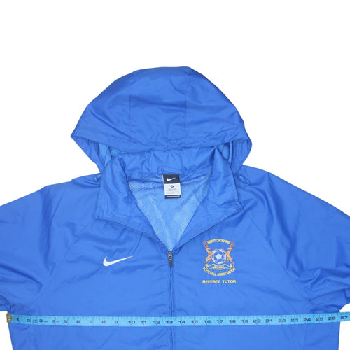Nike Men's Blue XL Hooded Windbreaker Referee Tutor Jacket