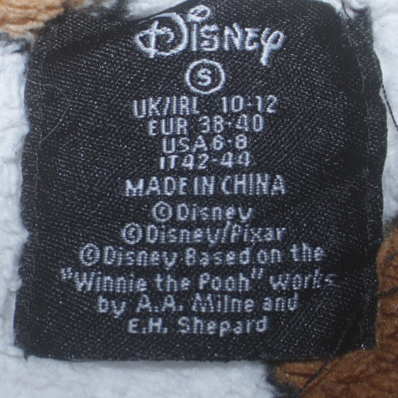 Disney Women's Beige Fleece Pyjama Top Size 10-12 Lady Bed Hair